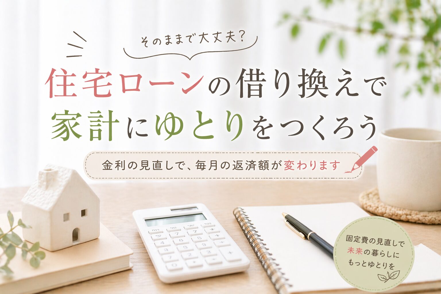 住宅ローンの借り換えは本当にお得？メリットと注意点