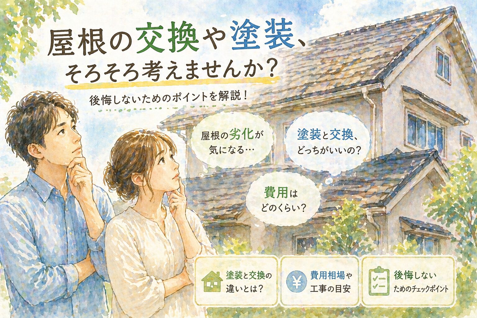 屋根リフォーム・屋根塗装の費用相場【2026年版】