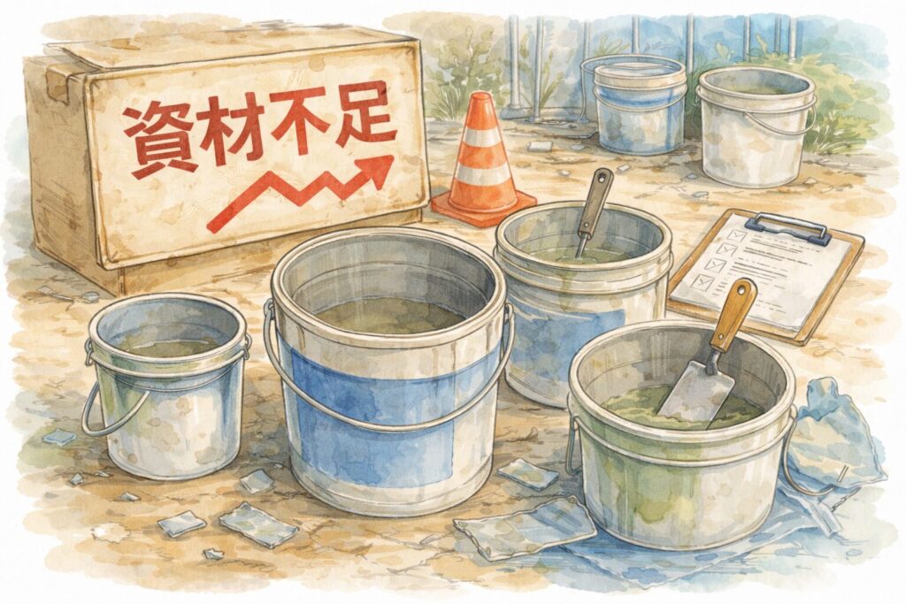 建築資材不足が防水工事に与える影響｜2026年の現状まとめ